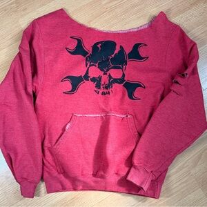 Thrive Red Skull and Wrench Sweatshirt